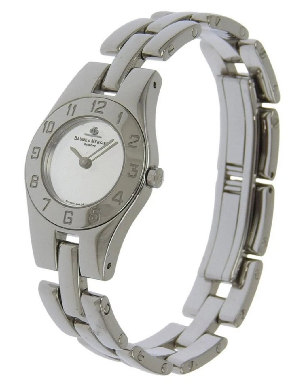 Baume & Mercier Linea Watches MV045204 SilverDial Stainless Steel Quartz A...